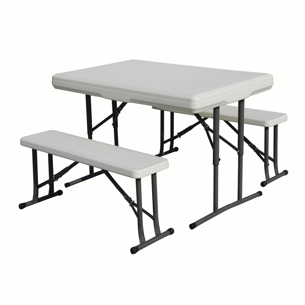 Stansport Folding Table With Bench Seats