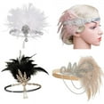 thumbnail image 2 of 1920s Flapper Headband for Women & Girls - Roaring 20s Accessories/Great Gatsby Party, Wedding Headpiece, 2 of 27