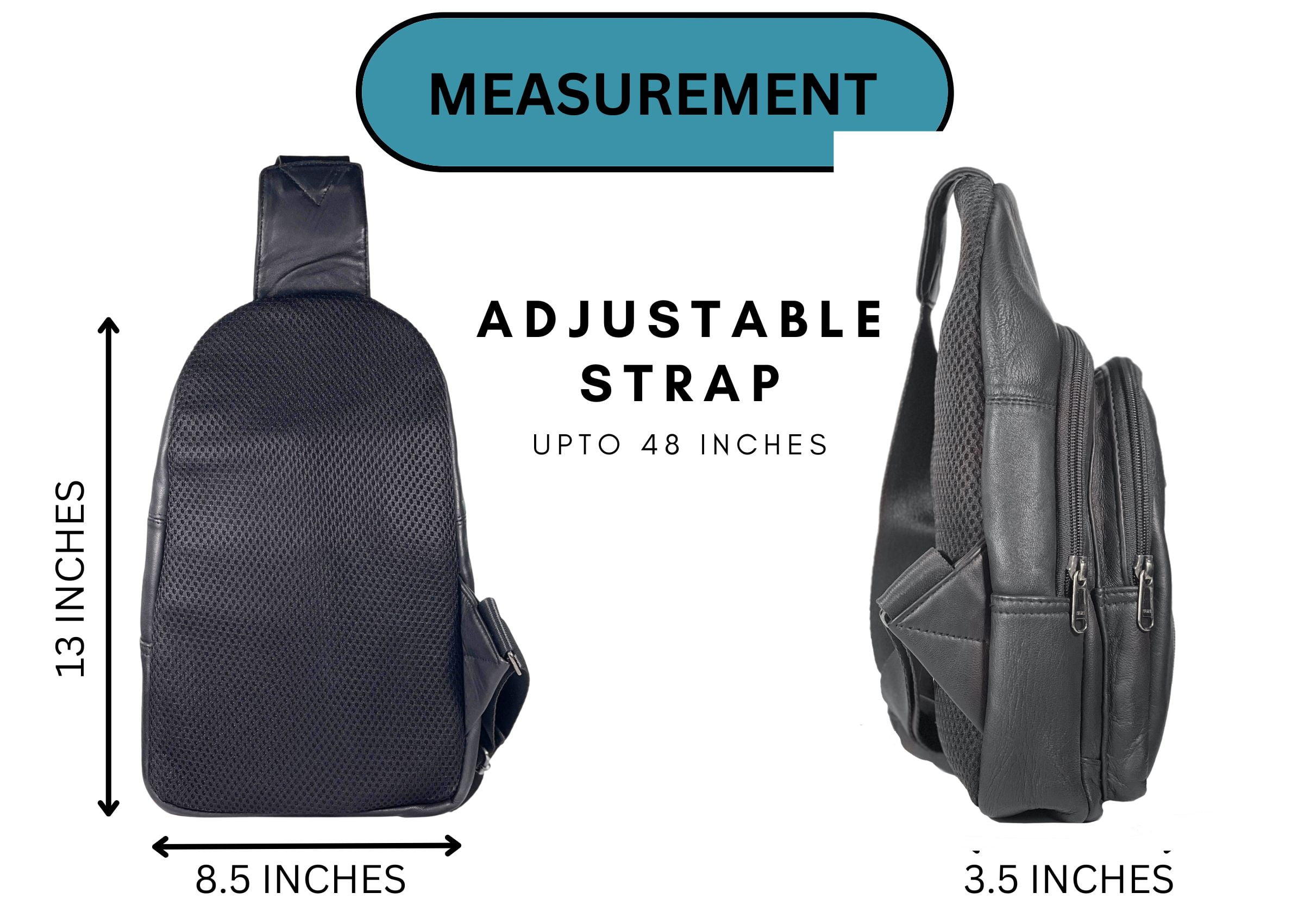Crossbody Bag for Men and Women Shoulder Pack Lightweight Sling Bag Travel Hiking -by Bullz