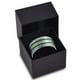 Tungsten Wedding Band Ring 12mm for Men Women Green Grey Flat Double Line Pipe Cut Brushed Polished Lifetime Guarantee – image 3 sur 4