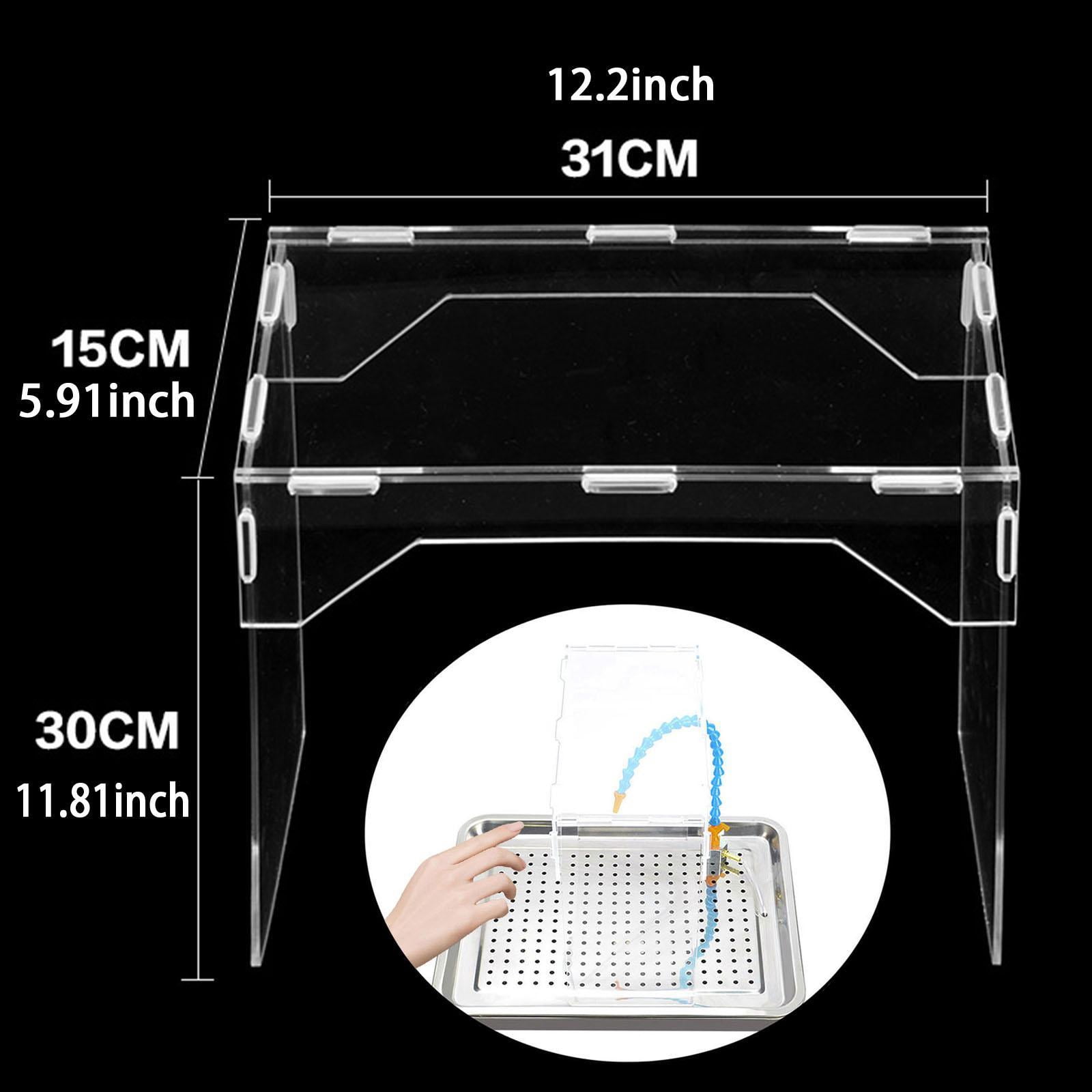 JISADER Dust Box Cover DIY Polishing Box for Polishing Work Buffing Sanding