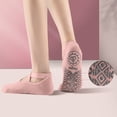 thumbnail image 6 of Babcutegg Pilates Socks for Women with Straps Athletic Wear Yoga Non-Slip Comfortable and Breathable Gym Wear Womens Athletic Wear Pink Size Free Size, 6 of 6