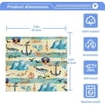 thumbnail image 4 of Retro Nautical Anchor Washcloth 12x12in Set, 6 Pack Absorbent Cotton Towel Square Kitchen Dishes Towels, Soft Cleaning Face Hand Towel Fast Drying, 4 of 7