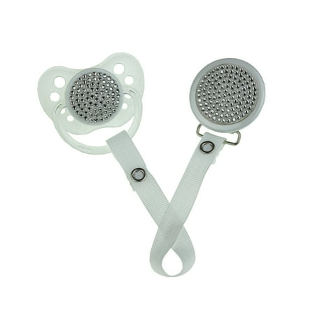 Luxury Diamond Collection Pacifier & Clip Set