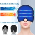 thumbnail image 3 of Mascarilla para la cabeza con compresa de hielo para dolores de cabeza, migrañas, compresa fría y caliente, cobertor para la cabeza con compresa fría, cobertor para la cabeza con gel, gorro de hielo, 3 of 4