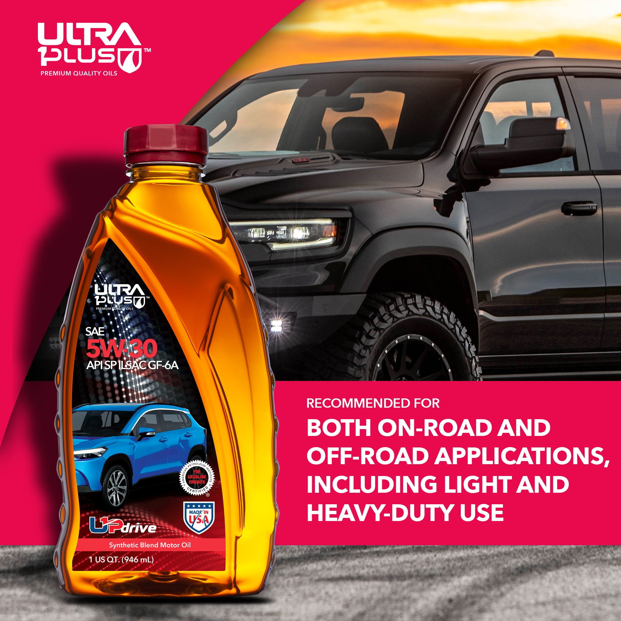 Ultra1Plus™ SAE 5W-30 Synthetic Blend Motor Oil, API SP ILSAC GF