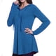thumbnail image 4 of Moda mujer Casual cuello pico manga larga con capucha suelta camiseta otoño blusa pulóver Tops Pompotops FGAJ22732, 4 of 9