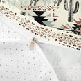 thumbnail image 4 of meiyoeat Rustic Western Aztec Print Duvet Cover Queen For Adults,Desert Botanical Cactus Queen Bedding For Men Women,Reversible,3-Piece(No Comforter), 4 of 6