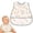 C_D, variant on Mess Proof Baby Bibs for Eating, Waterproof Toddler Bibs for 2-4 Years, Soft Machine Washable Sleeveless Baby Smock Bib, Reusable Weaning Apron for Feeding Bib with Food Catcher, Coffee