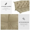 thumbnail image 6 of Outsunny 3 Seater Outdoor Bench Swing Chair Replacement Cushions, Khaki, 6 of 10