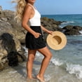 thumbnail image 5 of Flowy Athletic Shorts for Women Relaxed Fit High Waisted Tennis Short Workout Running Stretchy Drawstring Short with Pockets Black 3XL, 5 of 5
