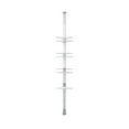 thumbnail image 1 of OXO Good Grips Quick-Extend Aluminum Pole Shower 4-Shelf Bath Caddy, Silver, 1 of 8