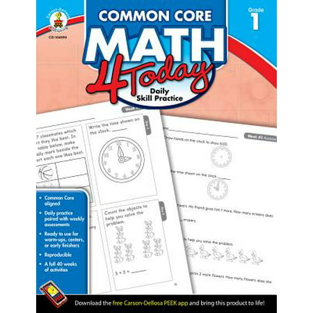 Common Core Math 4 Today, Grade 1 : Daily Skill