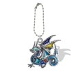 thumbnail image 1 of Llaveros con colgante de dragón 2D de acrílico con cadenas de cuentas para bolso, llavero de coche, accesorios de joyería de animales, QDW586, 1 of 4