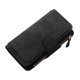 thumbnail image 2 of Qarigey Cambio de almacenamiento Cartera larga Niñas Plegable de cuero Cierre de cremallera Monedero Monedero Titular de la tarjeta de crédito Débito Carteras Negro Qarigey AP000899-02, 2 of 6