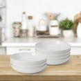 thumbnail image 2 of Fashionwu 22 Ounce Pasta Bowls Set 6, Premium White Porcelain Large Capacity Bowls, 2 of 9