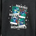 thumbnail image 3 of Lilo & Stitch - Making Merry Memories - Women's Lightweight French Terry Long Sleeve Shirt, 3 of 5