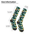 thumbnail image 4 of Fotbe Tropical Fruit print Women's Men's Novelty Crew Socks Cotton Socks Knee High Socks for Walking,Running,Nurses,Pregnancy, 4 of 8