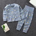 thumbnail image 2 of eczipvz Boys Pajamas Toddler Boys Long Sleeve Cotton Kids Sleepwear Sets 1-2 Years, 2 of 3