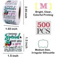thumbnail image 2 of FrostHike Small Business Stickers Labels, Happy Mail Stickers, Mail Envelopes Shipping Supplies, Handmade Thank You Stickers,, Mail Package Seals Labels for Online Retailers -Sticker 004, 2 of 5