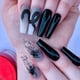 thumbnail image 1 of ER 2 piezas Europa y Estados Unidos araña serpiente negra oscura usan parche para uñas chica fresca sección extra larga uña de ballet pieza de uña falsa personalizada ER, 1 of 5