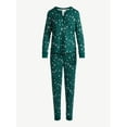 thumbnail image 6 of Joyspun Women's Waffle Knit Henley Sleep Top, Joggers and Socks Pajama Set, 3-Piece, Sizes XS-3X, 6 of 8
