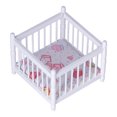 thumbnail image 2 of Cuna De Bebé De Casa De Muñecas En Miniatura, Artesanía Exquisita, Detalles Reales, Cuna De Bebé De Casa De Muñecas Para Niños Para Decoración De Guardería Para Niños Para, 2 of 7