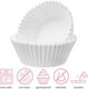 thumbnail image 1 of Capacillos blancos estándar para cupcakes, 500 unidades, capacillos de papel antigrasa para muffins, para alimentos, 1 of 1