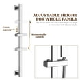 thumbnail image 3 of CASAINC 1-Spray Patterns with 10 in. Wall Mount Dual Shower Heads with Sliding Rod in Spot Resist Chrome (Valve Included), 3 of 10