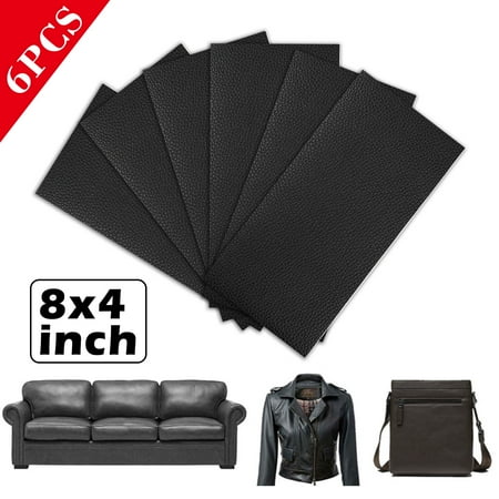 6pack Leather Repair Patch 4x8 Inch Self Adhesive Couch Patch