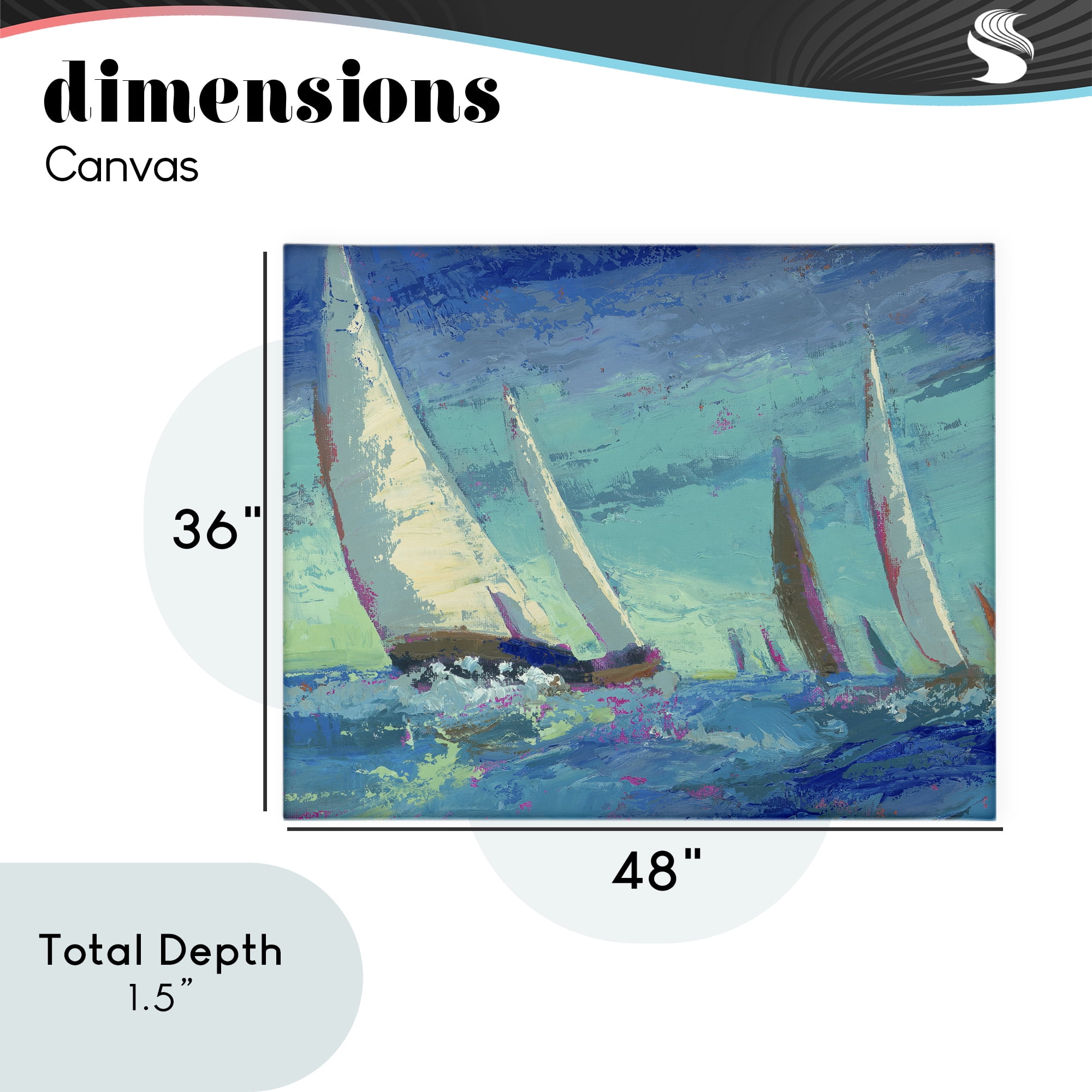 Stupell Industries Abstract Expression Regatta Canvas Wall Art, design by Beth A. Forst
