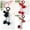 3pc-3, variant on 3-piece handmade woven keychain with bow and pom-pom, suitable for phone and bag decoration