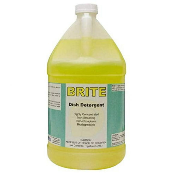 DETCO Brite - Professional Kitchen Manual Pot and Pan Detergent, Hand Wash Dish Soap Liquid Cleaner