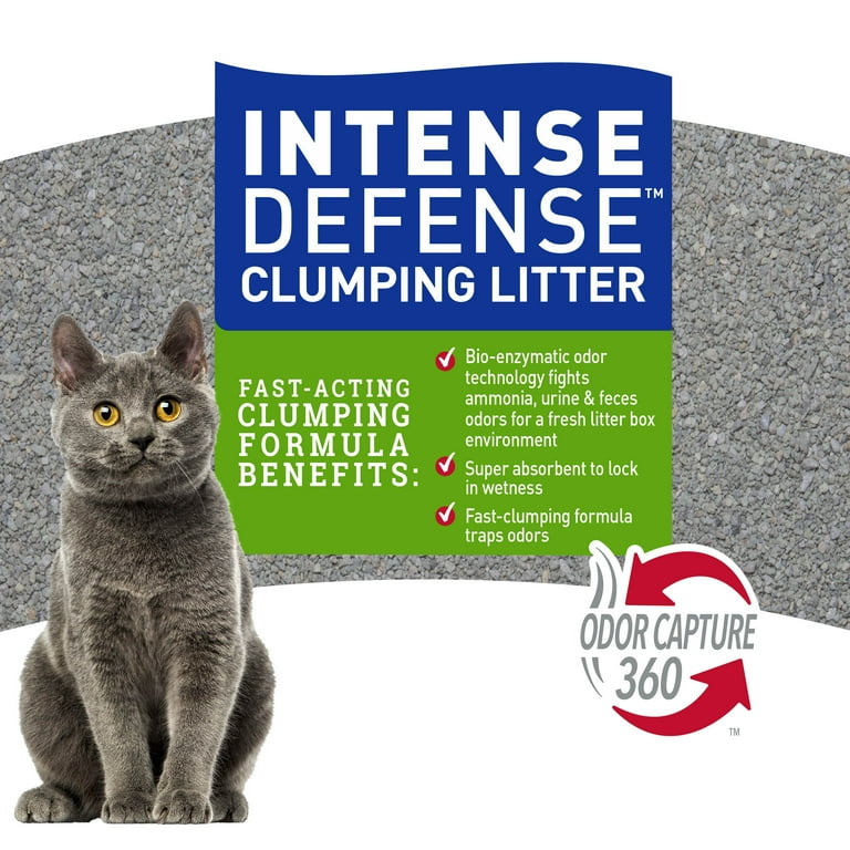 Nature s Miracle Intense Defense Odor Control Clumping Cat Litter 40 lb