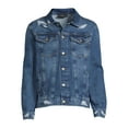 thumbnail image 5 of No Boundaries Men's Denim Trucker Jacket, 5 of 5