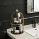 thumbnail image 5 of Organizador de Baño de Hierro Qazbgdl (Paquete de 2) | Estante de Escritorio de Dos Niveles para Cosméticos y Labiales | Estante para Maquillaje | Negro o Blanco, 5 of 6