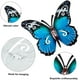 thumbnail image 2 of 2 Piezas Mariposas de Metal Grandes Decoraciones de Jardín al Aire Libre Mariposa de Metal al Aire Libre para Vallas azules y amarillas para pared exterior, 2 of 4