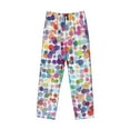 thumbnail image 4 of Haiem Colorful Watercolor Dots Men's Pajama Pants Ultra Lightweight Pjs Bottoms Sleepwear Bottom Pants with Pocket Drawstring-Medium, 4 of 9