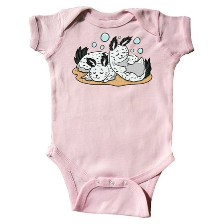 

Inktastic Napping Sea Bunnies Gift Baby Boy or Baby Girl Bodysuit