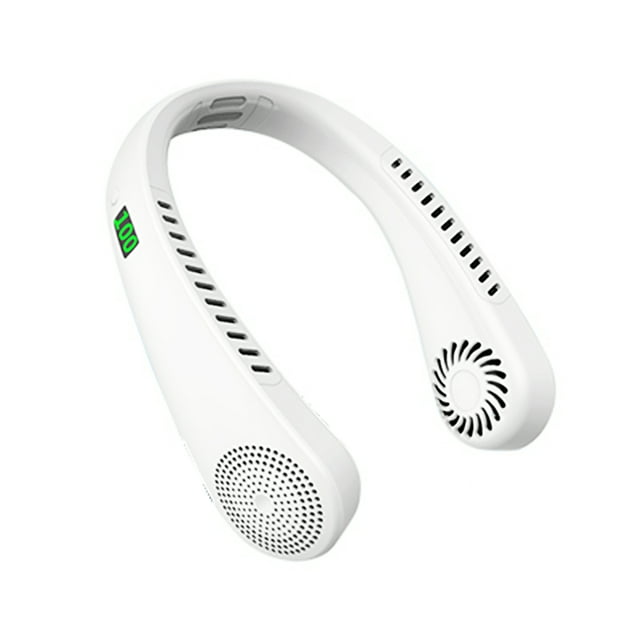 Portable Neck Fan Hands Free Bladeless Neck Fan, 360° Cooling Hanging Fan, USB Rechargeable Personal Neck Fan