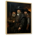 thumbnail image 2 of Designart "Night Watch A Masterpiece by Rembrandt III" Masterpiece Floater Framed Wall Art Print, 2 of 7
