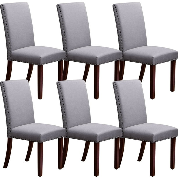 Surmoby Dining Chairs Set of 6,Fabric Upholstered Dining Room Chairs
