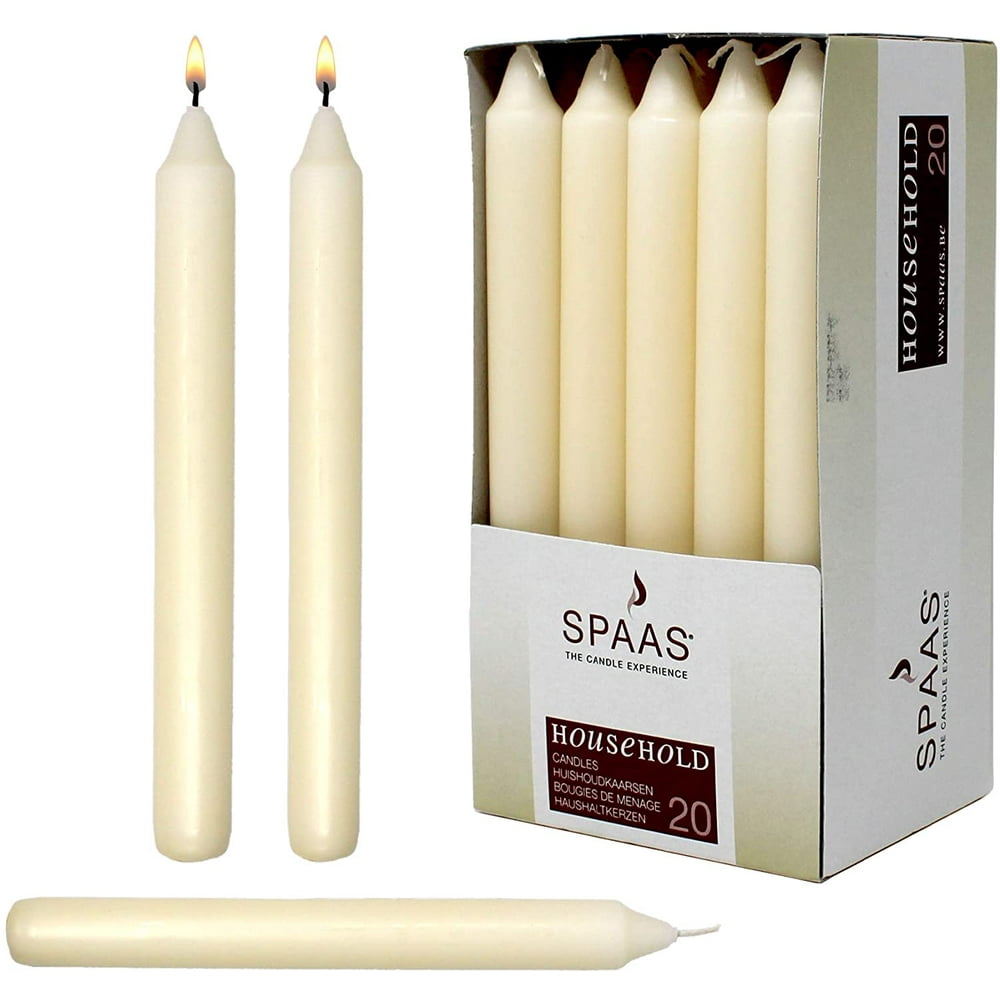 7 Inch Ivory Taper Candles 6 Hour Burning Candle Decorate Your Dinner
