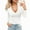White, variant on Womens Long Sleeve T Shirt Tops Deep V Neck Shirts Casual Slim Fit Basic T-Shirt Tee
