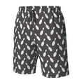 thumbnail image 4 of Balery Bowling Pins Traje de Baño Estilo Hawaiano para Hombre, Shorts de Secado Rápido con Bolsillos-Medium, 4 of 6