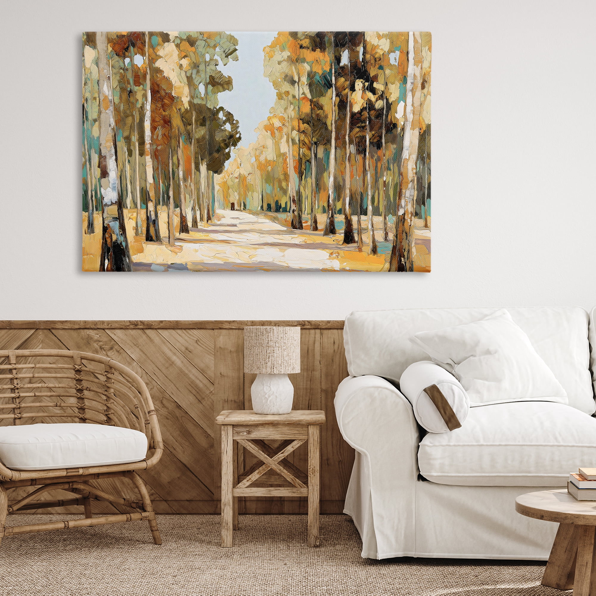 Stupell Industries Modern Impressionist Fall Forest Canvas Wall Art, design by Gina Kelly
