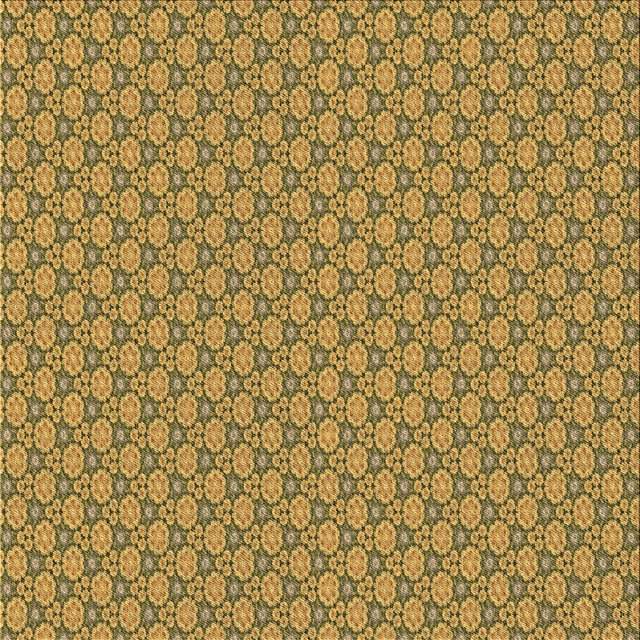 Ahgly Company Tapis d'Intérieur Lavable en Machine Carré Jaune Transitionnel, 8 Pieds Carré