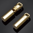 thumbnail image 4 of Waterproof Brass Pill Box Keychain - Compact Storage for Meds, First Aid, or Outdoor Gear, 4 of 8
