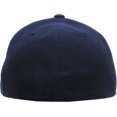 thumbnail image 4 of Solid Flat Brim Bill Fitted Baseball Cap, 4 of 6