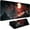 Dark Moon Canyon2, variant on Japanese Sea Wave Gaming Mouse Pad Kanagawa Black Desk Mat Kawaii Mousepad Mouse Pad, Extra Large Deskmat Cut Laptop Mouse Pads Decor